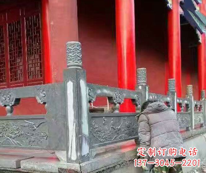 廊坊园林仿古石栏板景观石雕 (9)