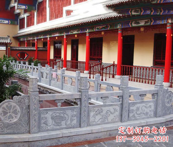 廊坊园林仿古石栏板景观石雕 (12)