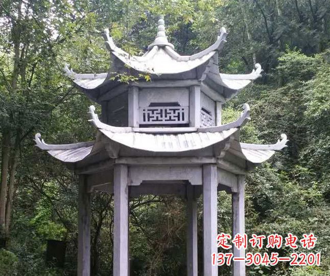 廊坊园林仿古石凉亭景观石雕 (3)