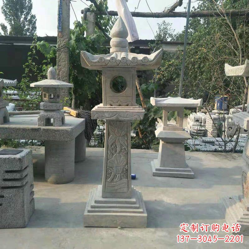 廊坊园林仿古做旧中式石灯