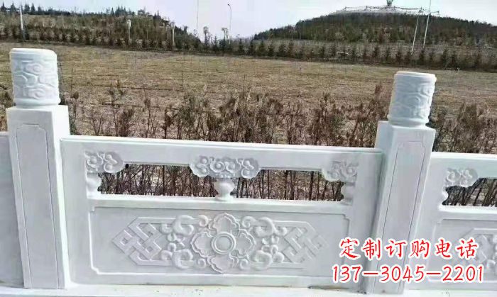 廊坊园林汉白玉石浮雕栏板 (4)