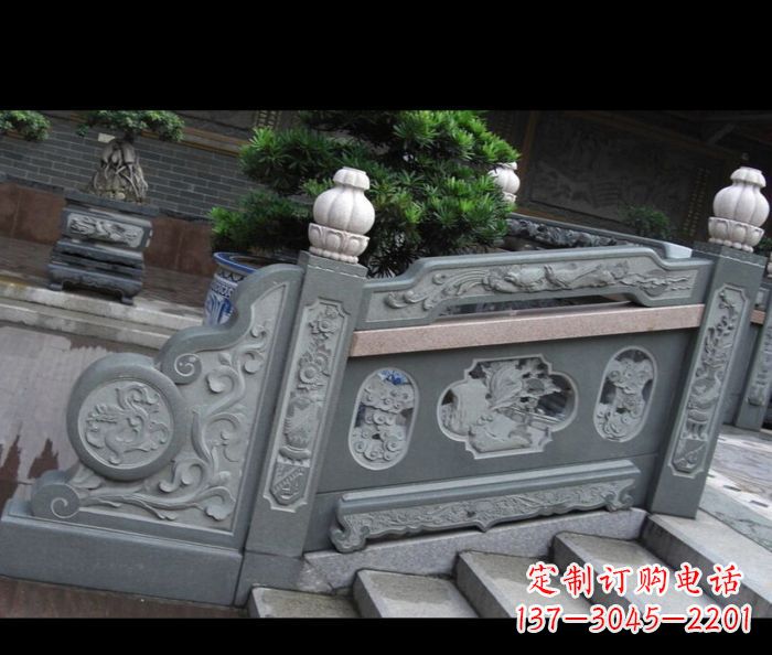 廊坊园林景观大理石栏板雕塑 (6)