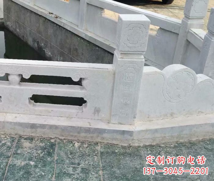 廊坊园林景观大理石栏板雕塑 (7)