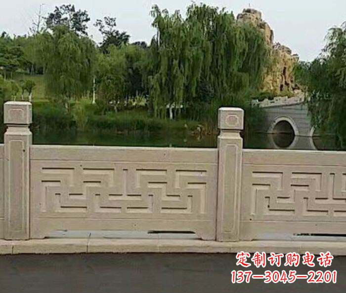 廊坊园林景观大理石栏板石雕 (4)