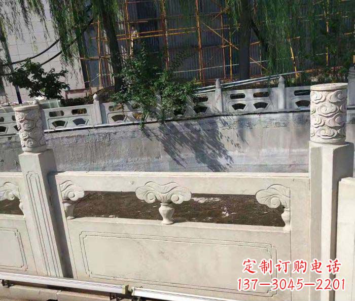 廊坊园林景观大理石栏板石雕 (6)