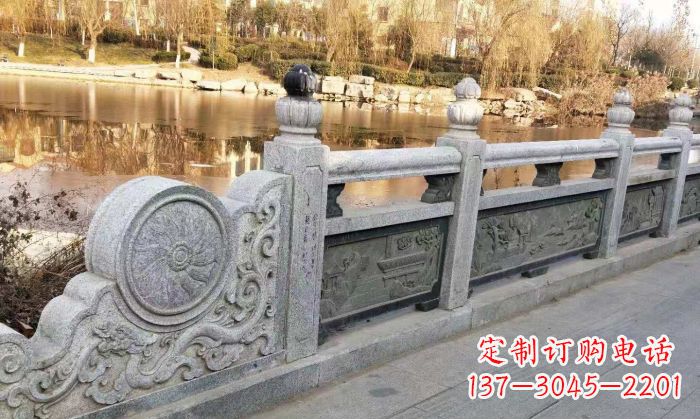 廊坊园林景观大理石栏板石雕 (10)