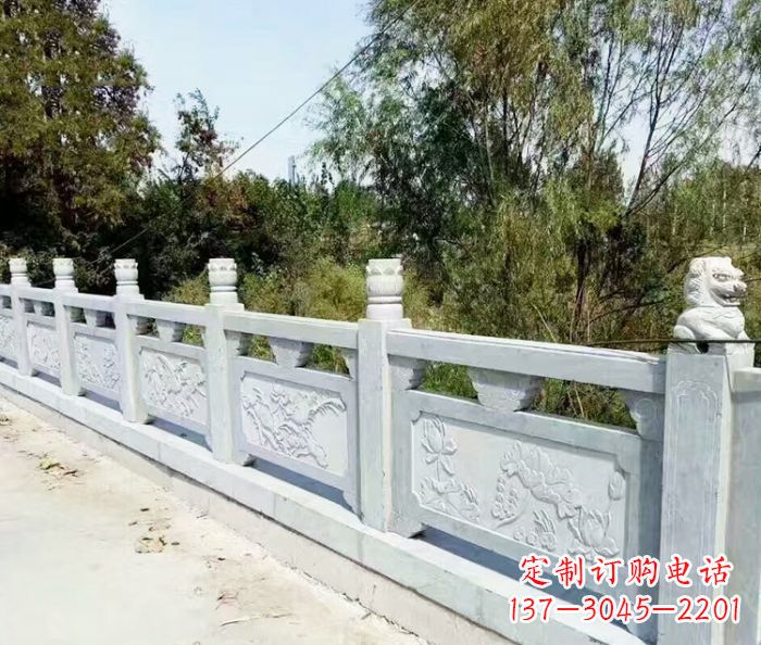 廊坊园林景观大理石栏板石雕_1