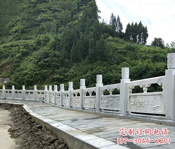 廊坊园林景观大理石栏板石雕_2