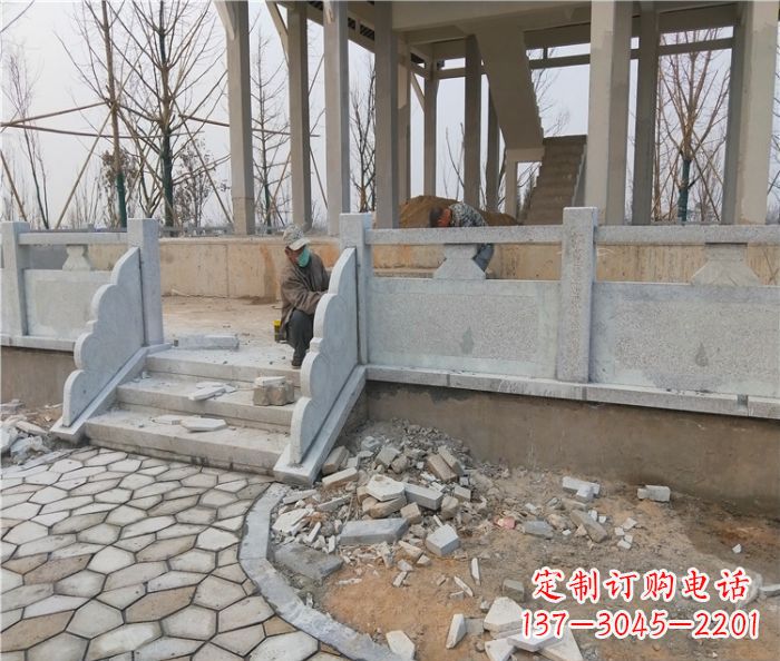 廊坊园林景观大理石桥栏板石雕_2 (2)