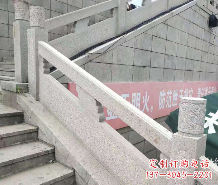 廊坊园林景观大理石桥栏板石雕_1 (2)
