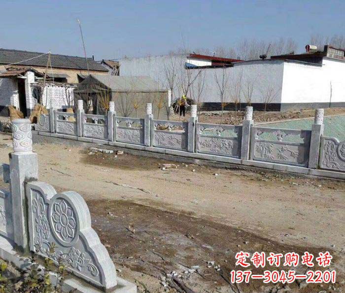 廊坊园林景观仿古栏板石雕