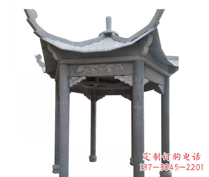 廊坊园林景观仿古石雕凉亭 (3)