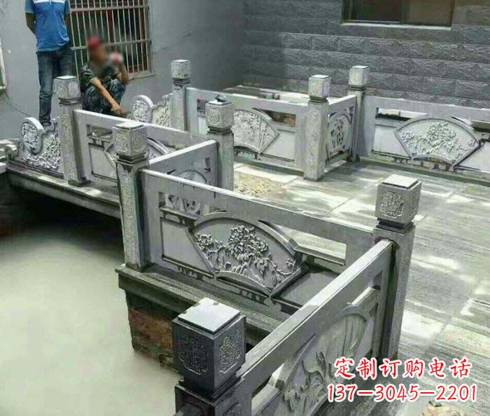 廊坊园林景观仿古石浮雕栏板 (4)