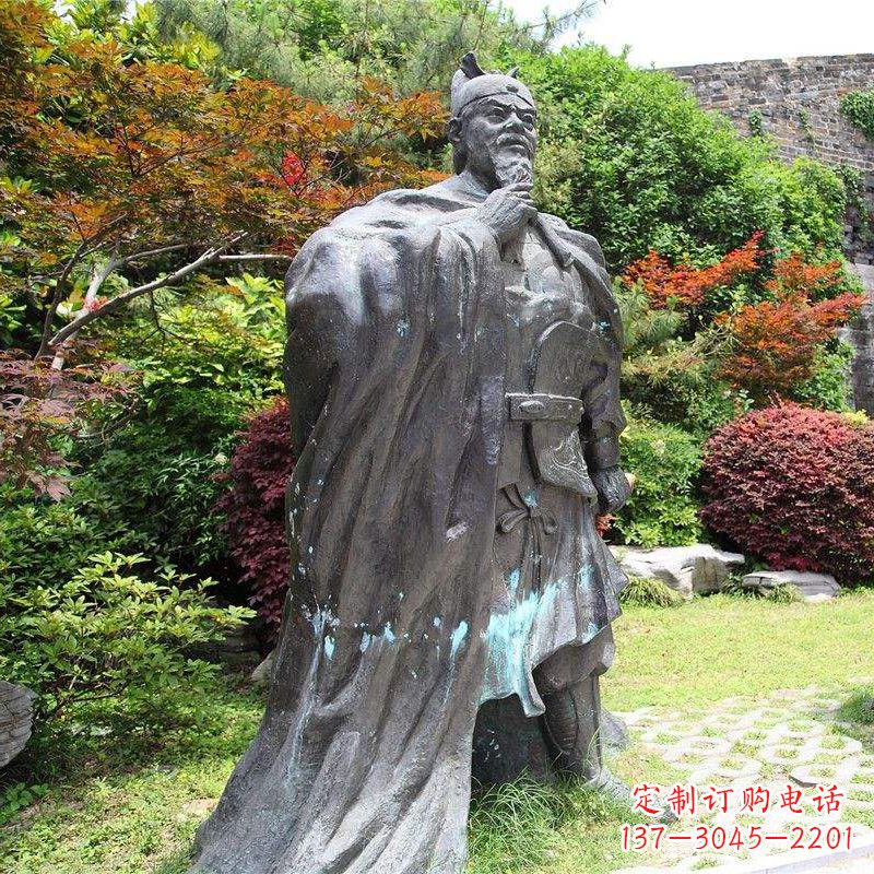 廊坊园林历史人物明太祖朱元璋雕塑