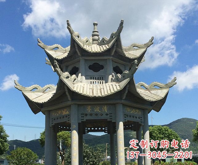 廊坊园林凉亭景观石雕