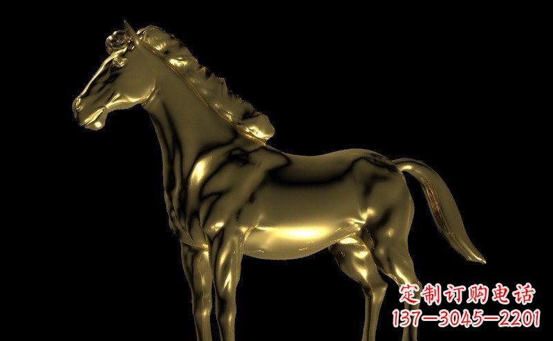 廊坊园林马动物景观铜雕