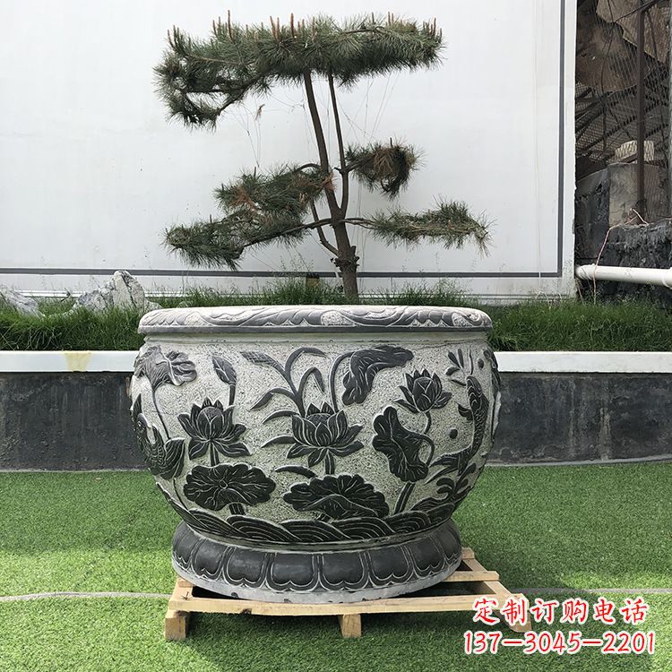 廊坊园林石雕水缸