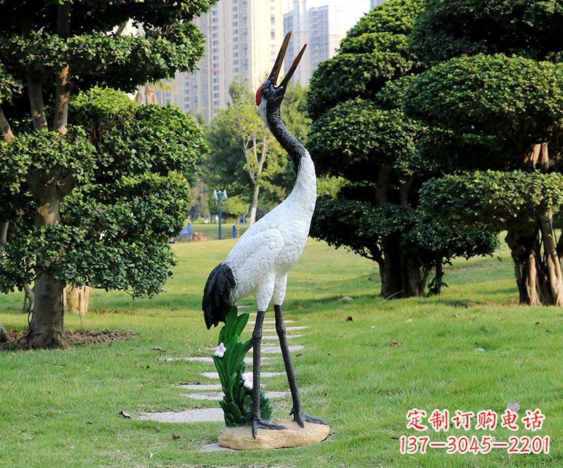 廊坊站立仙鹤雕塑