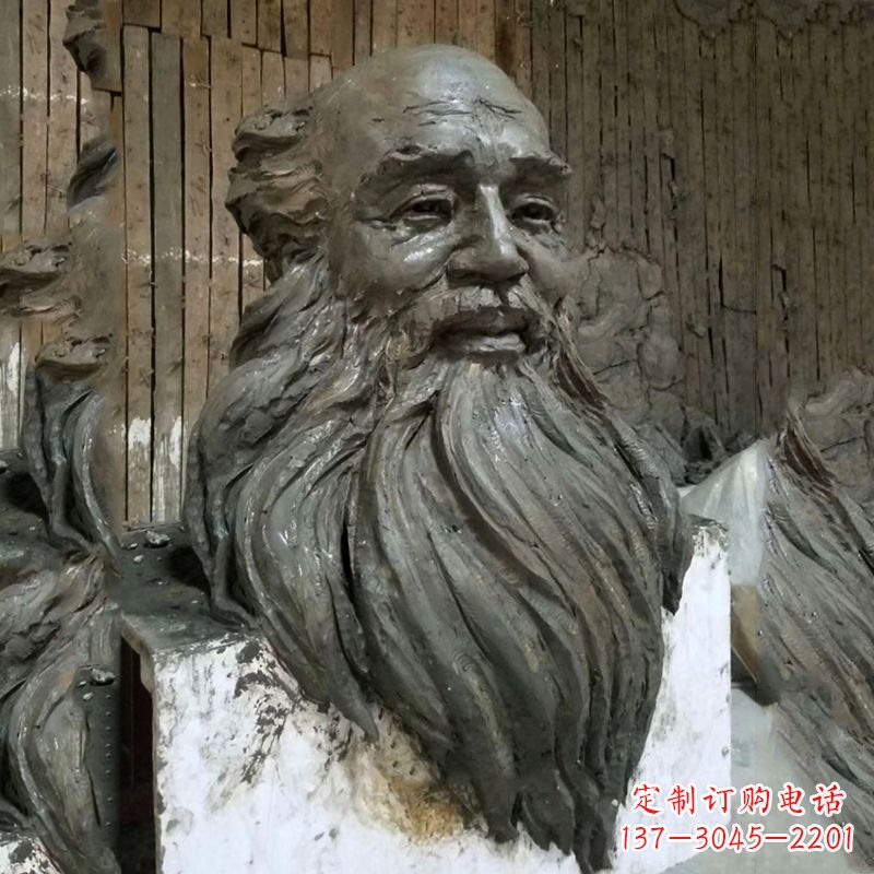 廊坊张大千头像雕塑泥稿