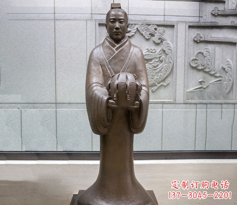 廊坊张衡科学家 人物铜雕