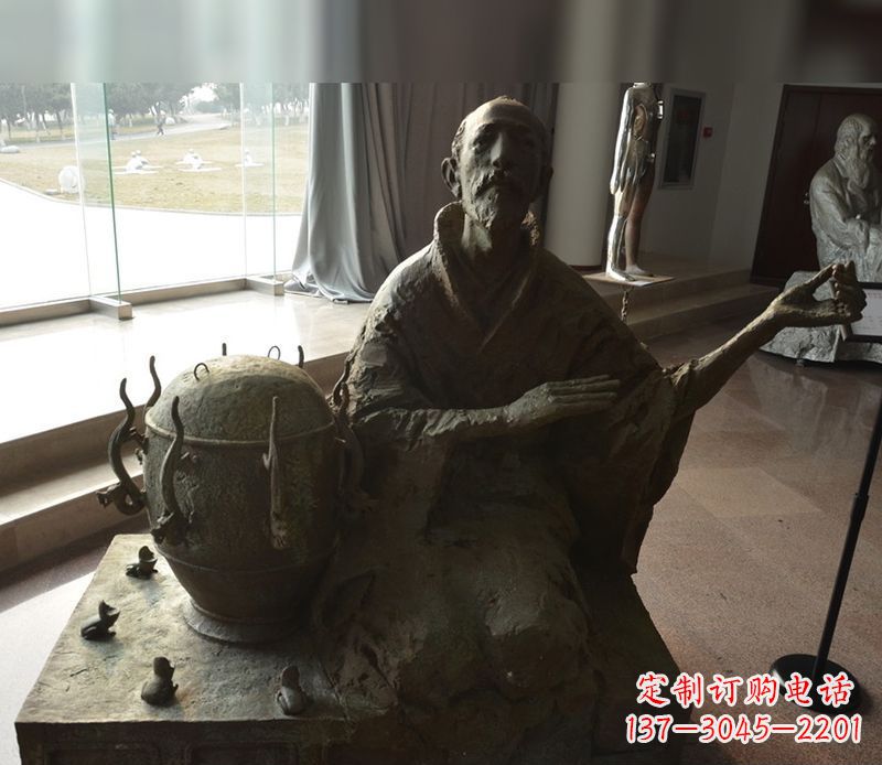 廊坊张衡铜雕