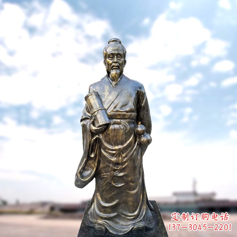 廊坊张仲景仿铜雕像