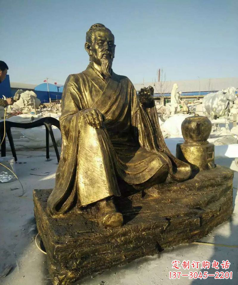 廊坊张仲景人物铜雕