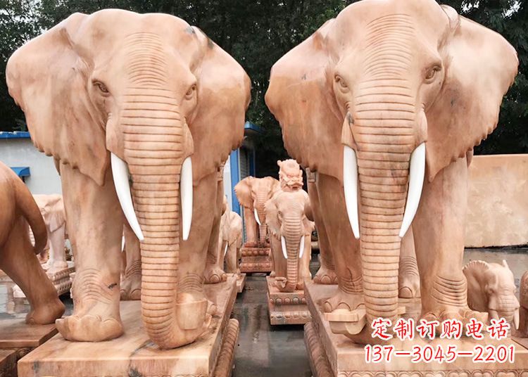 廊坊招财大象石雕