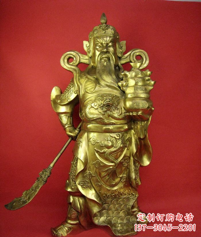 廊坊招财关公铜雕