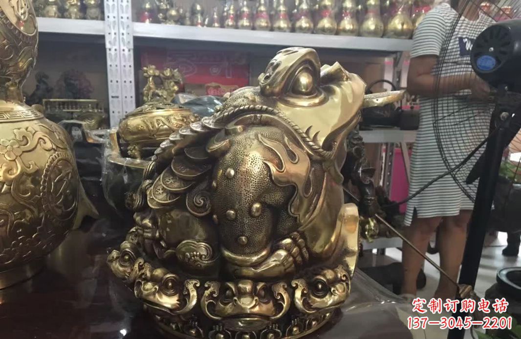 廊坊招财金蟾动物铜雕