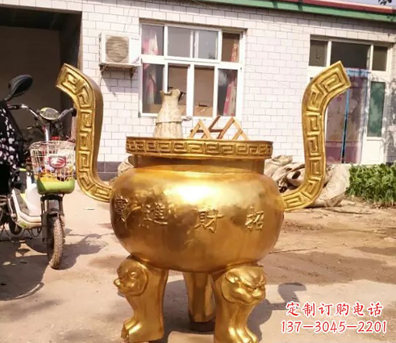 廊坊招财进宝香炉铜雕