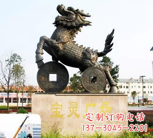 廊坊招财麒麟铜雕
