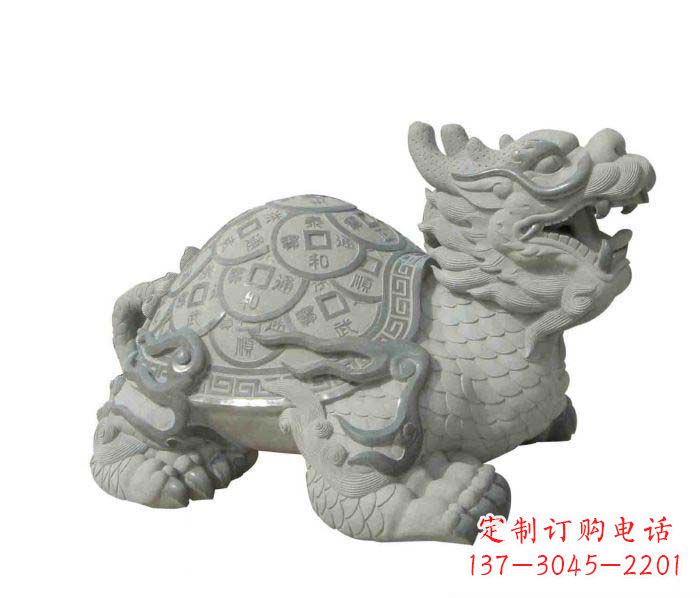 廊坊招财神兽大理石龙龟石雕