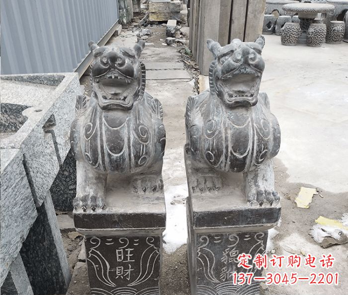 廊坊招财神兽貔貅石雕 (2)