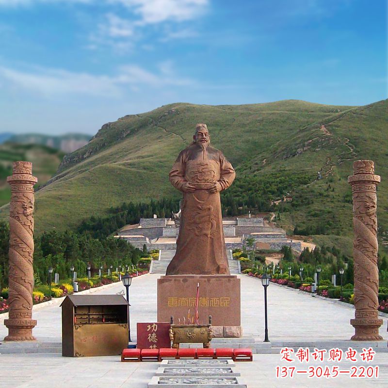 廊坊中国历史名人大型李世民景观雕塑