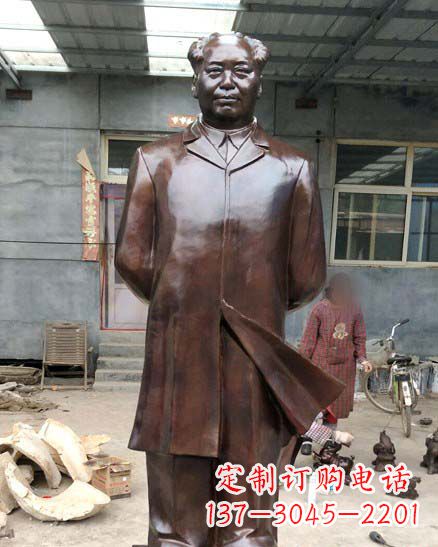廊坊中国伟人毛泽东铜像