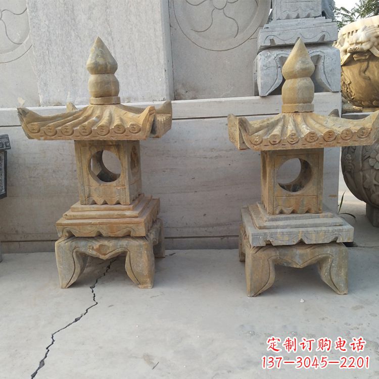 廊坊中式仿古低墩石灯笼