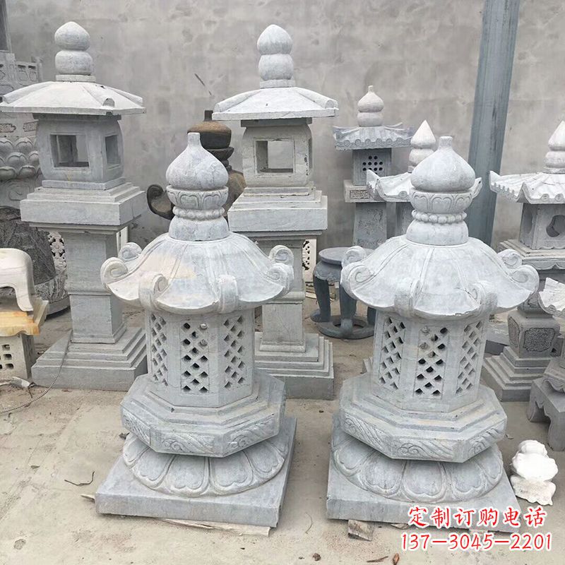 廊坊中式低墩石雕灯笼