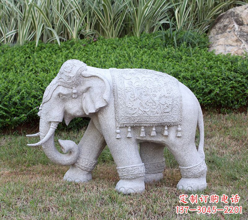 廊坊中式石雕大象