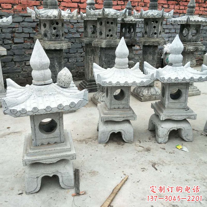 廊坊中式庭院石雕灯笼
