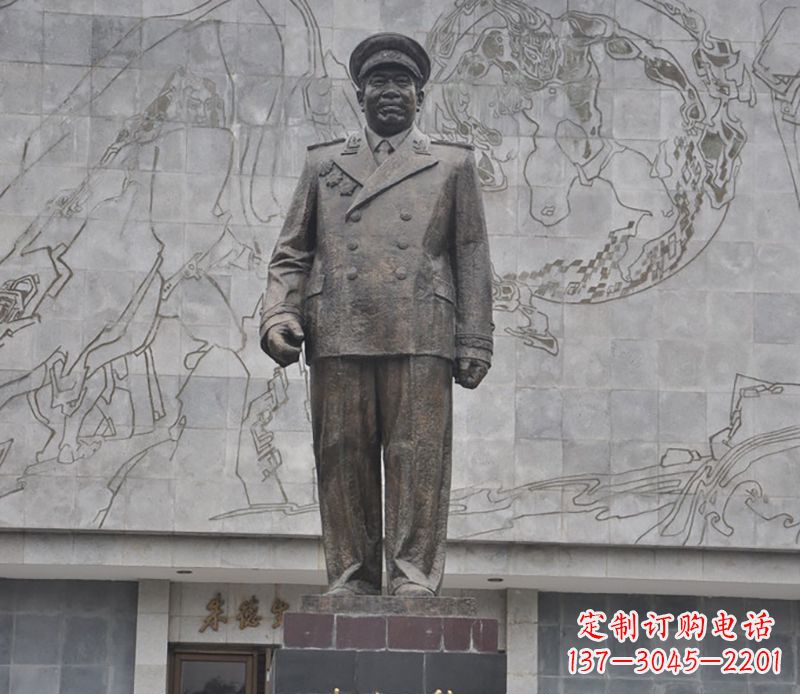 廊坊朱德人物铜雕