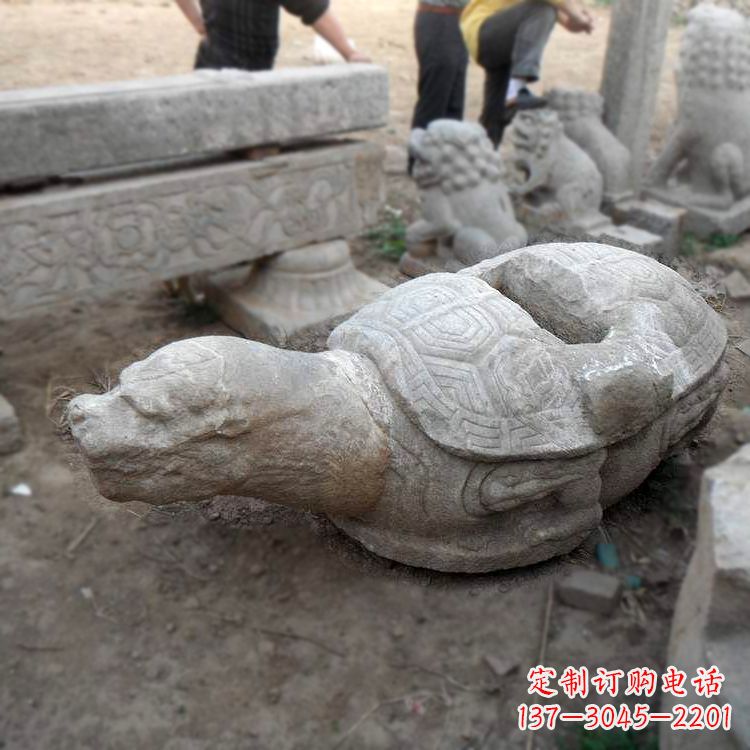 廊坊朱雀站在赑屃上的石雕