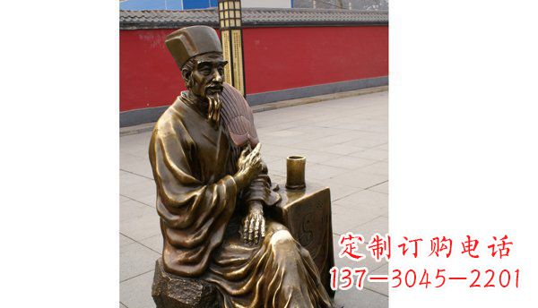 廊坊诸葛亮古代名人铜雕