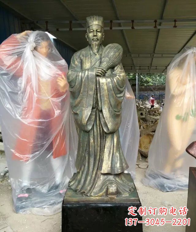 廊坊诸葛亮古代人物铜雕