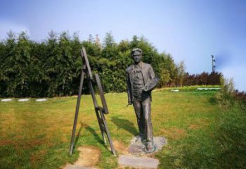 廊坊徐悲鸿城市雕塑公园铜雕像