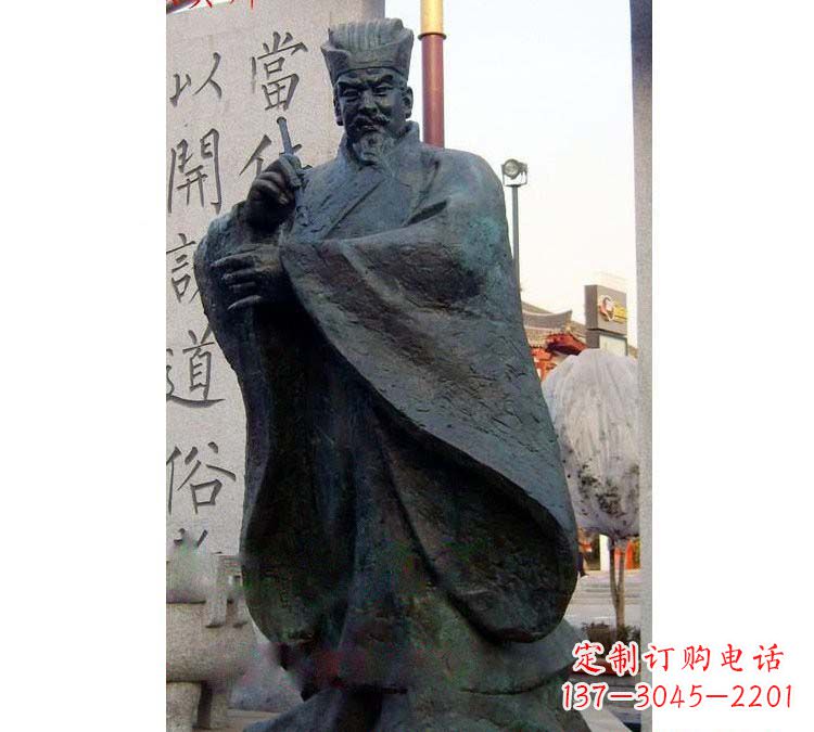 廊坊铸铜古代名人颜真卿