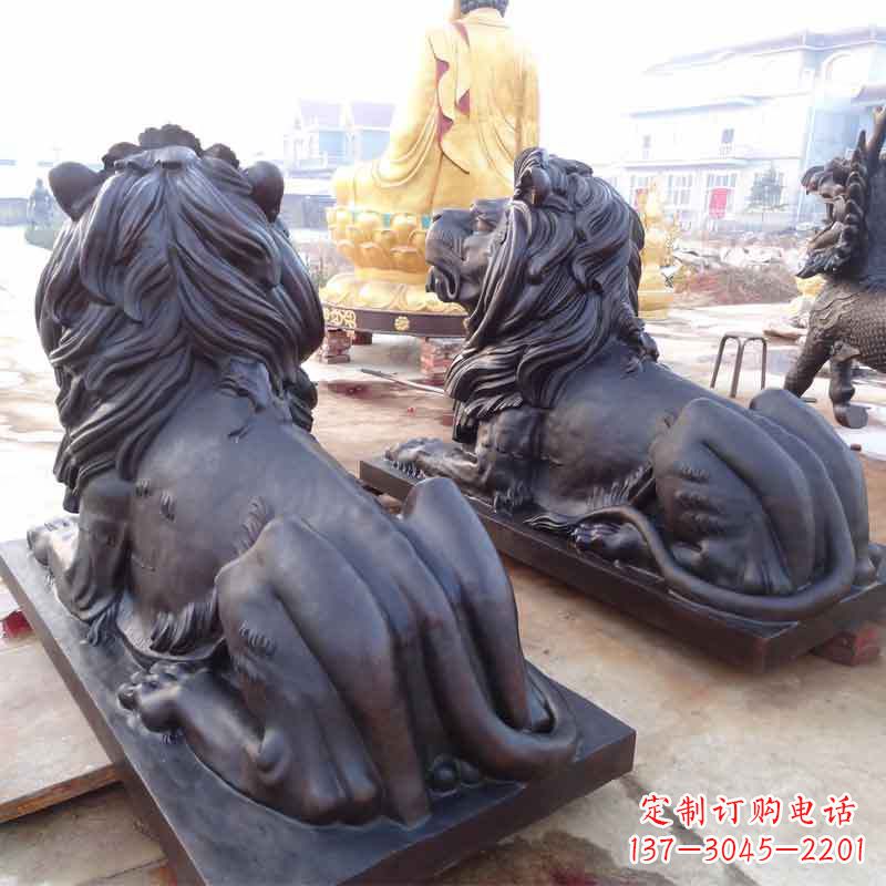 廊坊铸铜汇丰狮子