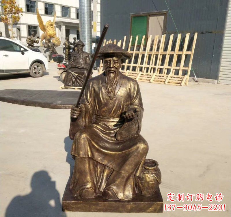 廊坊铸铜姜太公钓鱼