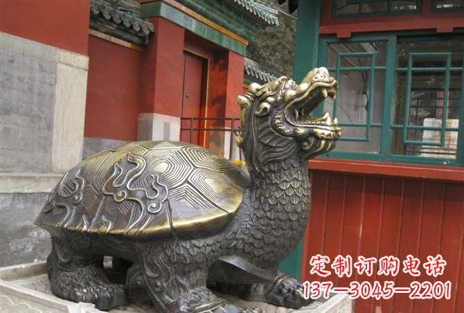廊坊铸铜龙龟雕塑