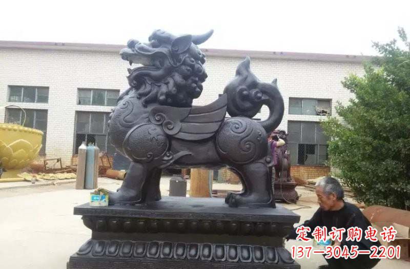 廊坊铸铜门口貔貅雕塑